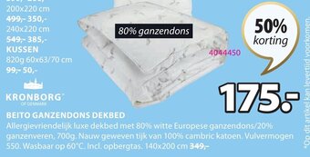 Jysk Kronborg Beito Ganzendons Dekbed aanbieding