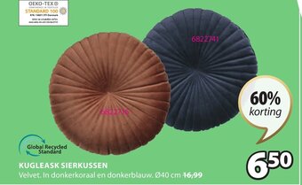 Jysk Kugleask Sierkussen aanbieding