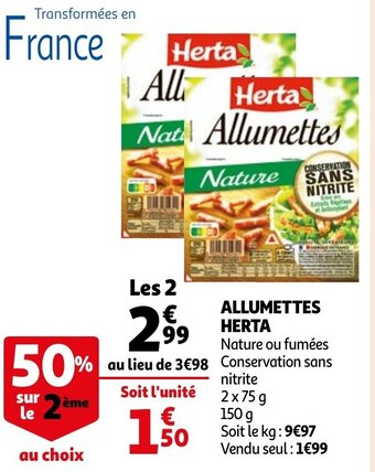 Allumettes Herta