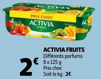 Auchan Activia Fruits aanbieding