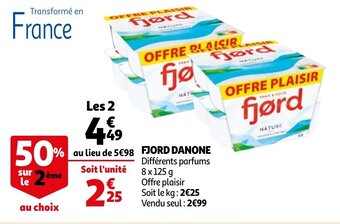 Auchan Fjord Danone aanbieding