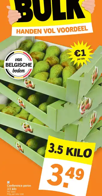 Albert Heijn Conference peren 3.5kilo aanbieding