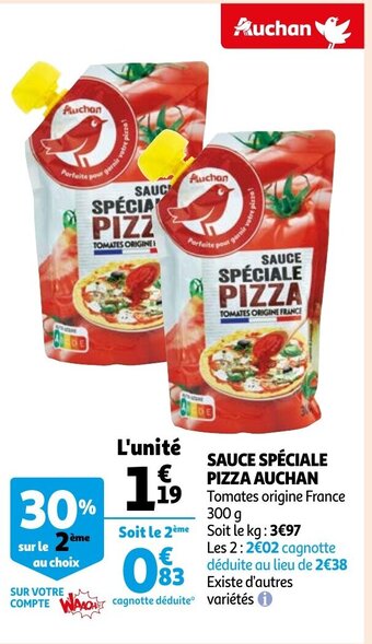 Auchan Sauce Speciale Pizza Auchan aanbieding