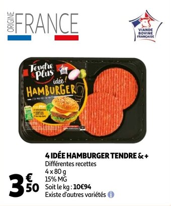 4 Idee Hamburger Tendre &+