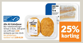 Albert Heijn Alle AH kabeljauw aanbieding
