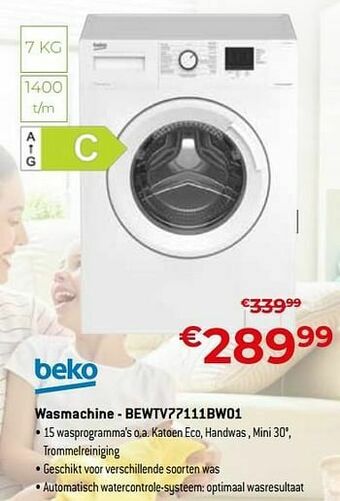 Exellent Beko wasmachine - bewtv77111bw01 aanbieding