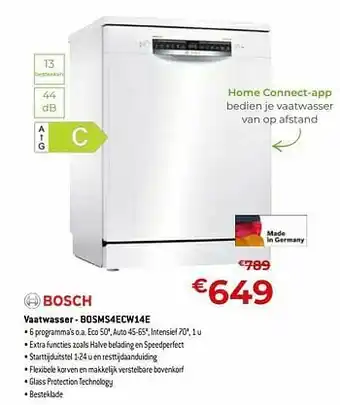 Exellent Bosch vaatwasser - bosms4ecw14e aanbieding