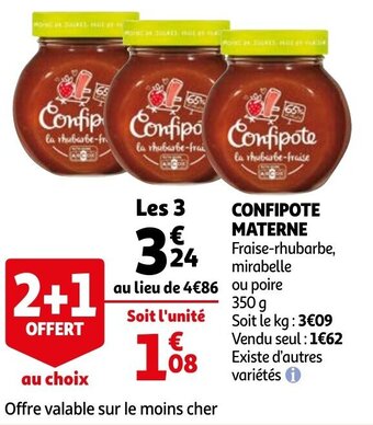 Auchan Confipote Materne aanbieding