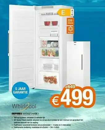 Expert Whirlpool diepvries wxuw6f2ywbif2 aanbieding