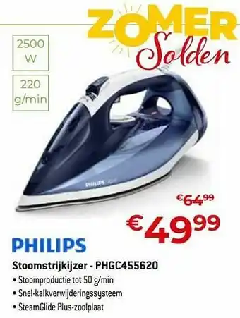 Exellent Philips stoomstrijkijzer - phgc455620 aanbieding