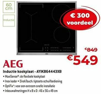 Exellent Aeg inductie kookplaat - ayikb64443xb aanbieding
