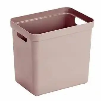 Sigma home box 25 liter - roze - 36,3x25x35 cm - Leen Bakker