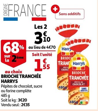 Brioche Tranchee Harrys