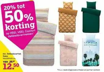 Leen Bakker Dekbedovertrek siebe aanbieding