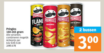 Albert Heijn Pringles 160-165 gram aanbieding