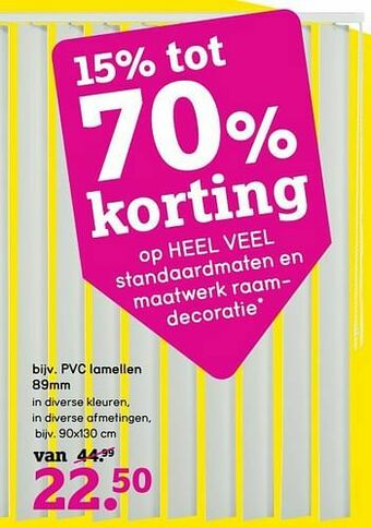 Leen Bakker Pvc lamellen aanbieding