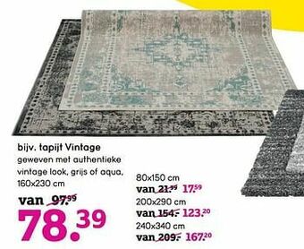 Leen Bakker Tapijt vintage aanbieding