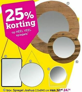 Leen Bakker Spiegel joshua aanbieding