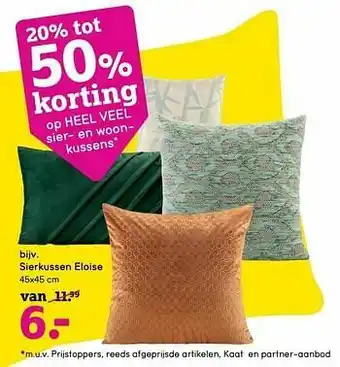 Leen Bakker Sierkussen eloise aanbieding