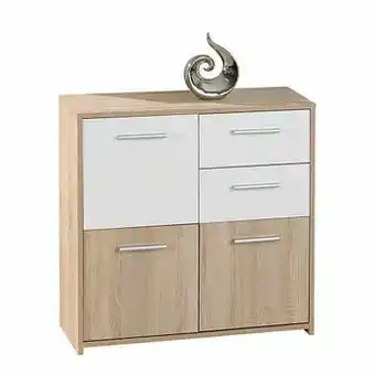 Leen Bakker Dressoir Eboli - bruin - 77x77x30 cm - Leen Bakker aanbieding
