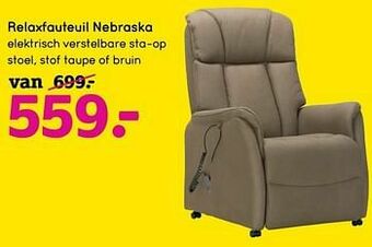 Leen Bakker Relaxfauteuil nebraska aanbieding