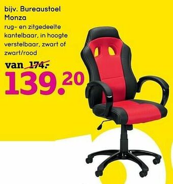 Leen Bakker Bureaustoel monza aanbieding