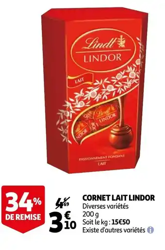 Cornet Lait Lindor