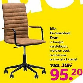 Leen Bakker Bureaustoel kyan aanbieding
