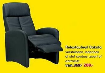 Leen Bakker Relaxfauteuil dakota aanbieding