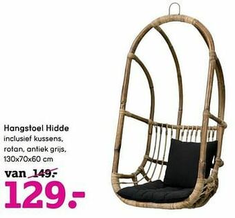 Leen Bakker Hangstoel hidde aanbieding