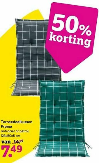Leen Bakker Terrasstoelkussen promo aanbieding