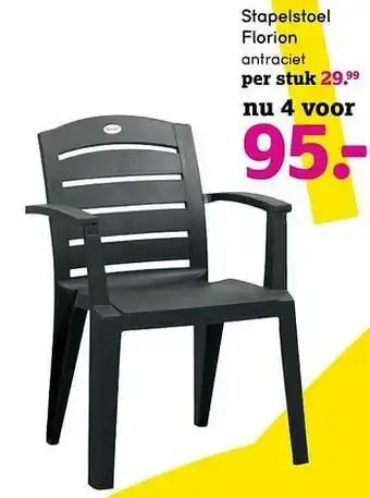 Leen Bakker Stapelstoel florion aanbieding