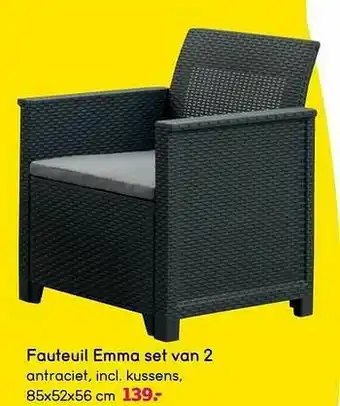 Fauteuil emma set van 2