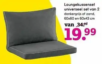 Leen Bakker Loungekussenset universeel set van 2 aanbieding