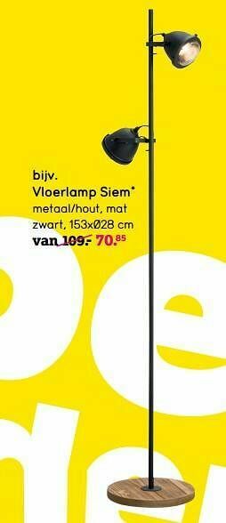 Leen Bakker Vloerlamp siem aanbieding