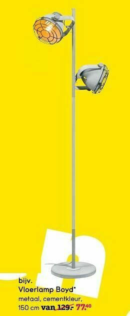 Leen Bakker Vloerlamp boyd aanbieding