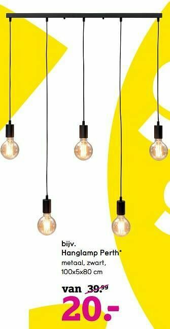 Leen Bakker Hanglamp perth aanbieding