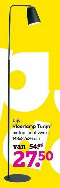 Leen Bakker Vloerlamp turijn aanbieding