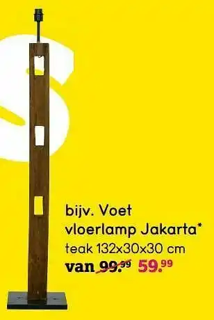 Leen Bakker Vloerlamp jakarta aanbieding