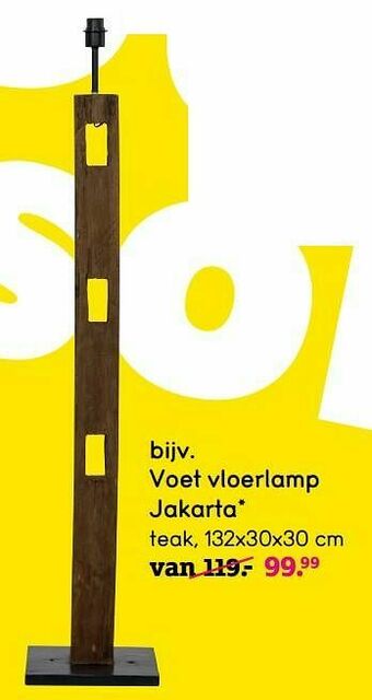 Leen Bakker Voet vloerlamp jakarta aanbieding