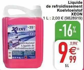 Cora Liquide de refroidissement koelvloeistof xeon aanbieding