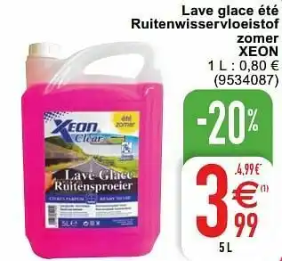 Cora Lave glace été ruitenwisservloeistof zomer xeon aanbieding