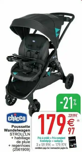 Cora Poussette wandelwagen stroll`ln aanbieding