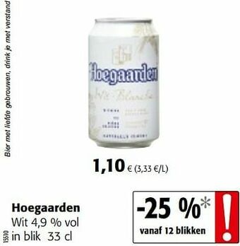 Colruyt Hoegaarden wit aanbieding