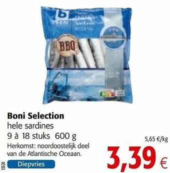Colruyt Boni selection hele sardines aanbieding