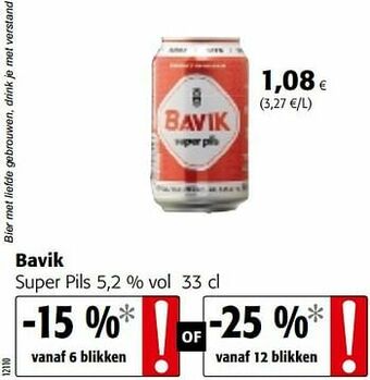Colruyt Bavik super pils aanbieding