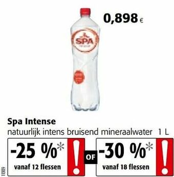 Colruyt Spa intense natuurlijk intens bruisend mineraalwater aanbieding