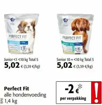 Colruyt Perfect fit alle hondenvoeding aanbieding