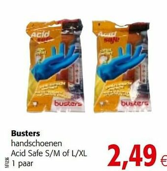 Colruyt Busters handschoenen acid safe aanbieding