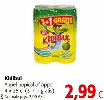 Colruyt Kidibul appel-tropical of appel aanbieding